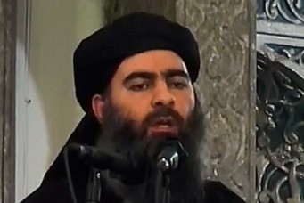 ISIS leader Abu Bakr Al-Baghdadi in Mosul, Iraq