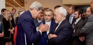 John Kerry and Mohammad Javad Zarif negotiate Iran nuclear deal