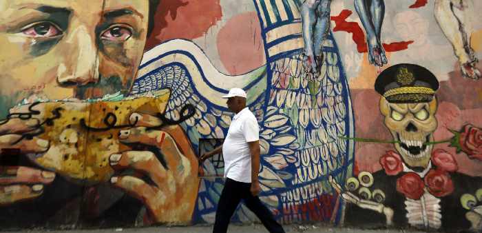 Graffiti near Tahrir Square in downtown Cairo, August 21, 2014. Amr Abdallah Dalsh/Reuters/Corbis