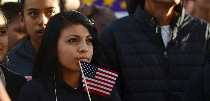 Latino immigration supporters launch a voter registration campaign, Boulder, Oct. 28, 2015. Evan Semon/Reuters