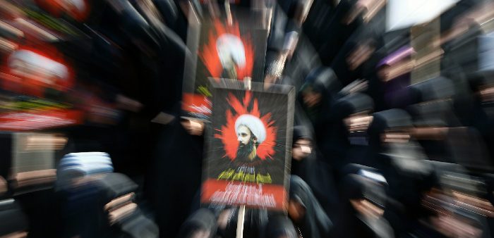 Anti-Saudi demonstration in Tehran, Jan. 4, 2016. Abedin Taherkenareh/epa/Corbis