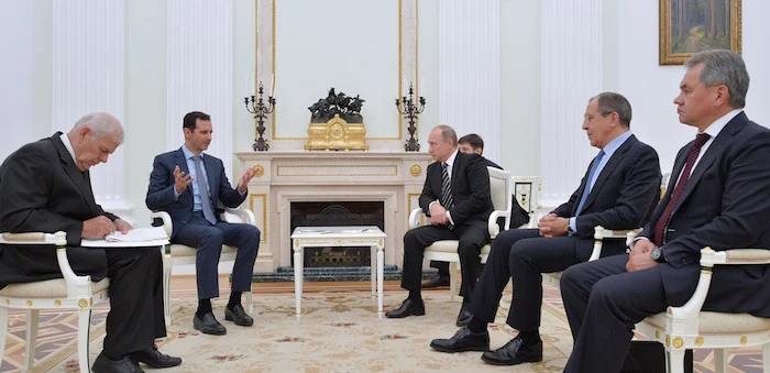 Presidents of Russia and Syria meet in Moscow