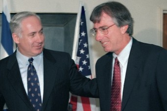 U.S. envoy Dennis Ross with Israeli Prime Minister Benjamin Netanyahu