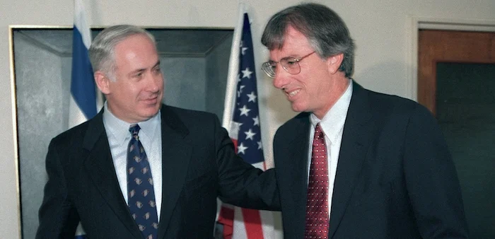 U.S. envoy Dennis Ross with Israeli Prime Minister Benjamin Netanyahu