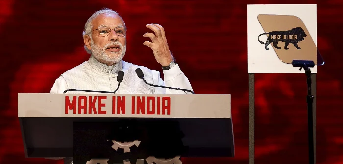Prime Minister Narendra Modi at inauguration of the 'Make In India' week in Mumbai, India, Feb. 13, 2016. Danish Siddiqui/Reuters