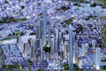 Scale model of proposed new Egyptian capital is displayed for investors, Sharm El- Sheikh, March 28, 2015. Amr Abdallah Dalsh/Reuters