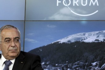 Then-Palestinian Prime Minister Salam Fayyad at the World Economic Forum (WEF) in Davos, Jan. 25, 2013. Denis Balibouse/Reuters