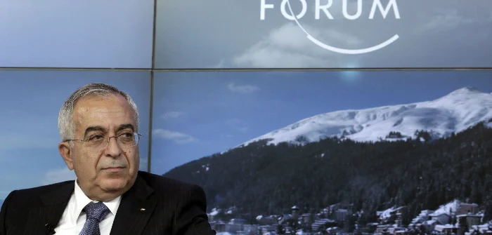 Then-Palestinian Prime Minister Salam Fayyad at the World Economic Forum (WEF) in Davos, Jan. 25, 2013. Denis Balibouse/Reuters